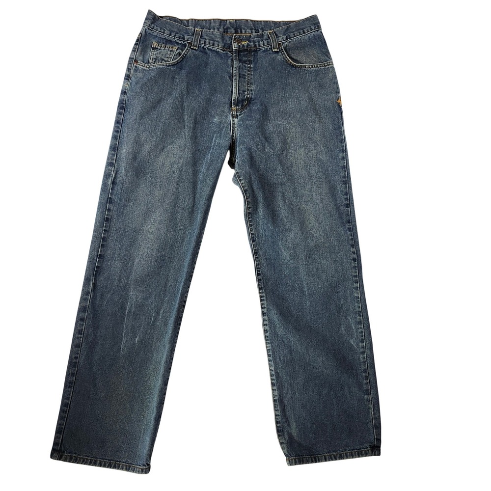 Hurley Denim Jeans Mens 36 Blue Good Straight‎ Leg Medium Wash Skate Surf